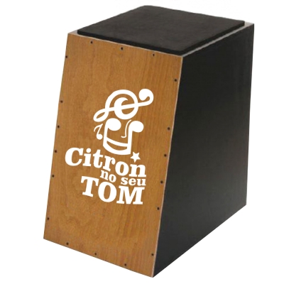 Cajon Spanking Pro Fire Acústico Logo Citron
