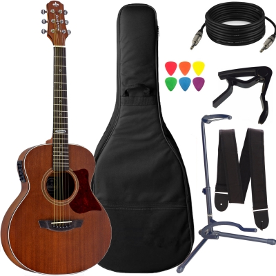 Violão Strinberg Sm200 Mahogany Mini Jumbo com Acessórios