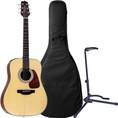 Violão Takamine GD15E Natural Brilhante TP-4T + Capa Luxo + Suporte