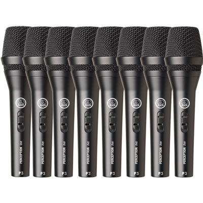 Microfone AKG P3S vocal Perception Kit 8 