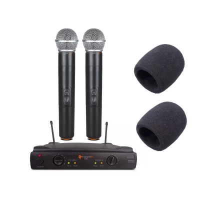 Microfone Sem Fio Duplo Kadosh kdsw 402M