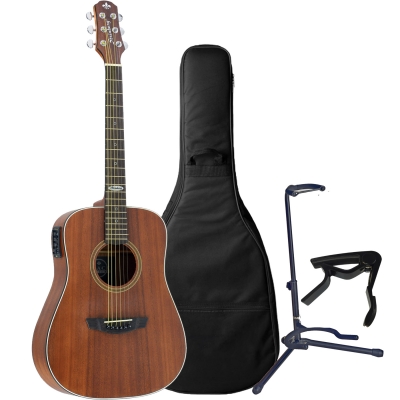Violão Strinberg SR200 Mahogany Small Folk Fosco + Capa + Capotraste + Suporte 